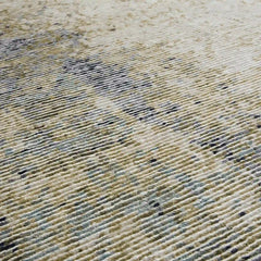 Miah Hand-Knotted 100% Wool Rug Moss Green Carpet for Dining & Living Room