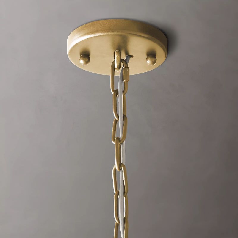 1920S Odeon Square Chandelier 22"