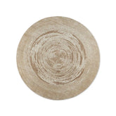 Lette Hand-Knotted Round Rug Carpet Tibetan Craftsmanship Wool Carpet