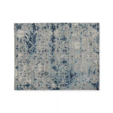Stinson Hand-Knotted Watercolor Rug Indigo Wool Carpet