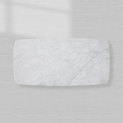 Saint Germain Marble Top Coffee Table Living Room Cocktail Table Clement Wood Base Center Tea Table