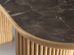 Aster Solid Oak Entryway Console Table Modern Hallway Entrance table