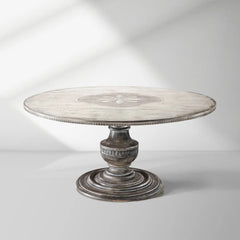 Bell’Arte Round Dining Table Hand-Painted in Italy Floral