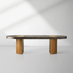 Acacius Oval Dining Table Reclaimed Yukas Wood