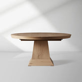 Leighton Round Extension Dining Table with Leaves