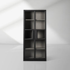 Factory Vintage French Cabinet With Glass Door