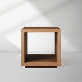 Mihaela Solid Wood End Table Square Accent Sofa Side Table