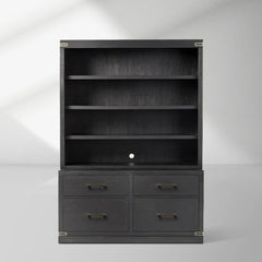 Tremont Wood Modular Bookcase Storage Cabinets with File Chest of Drawers Base