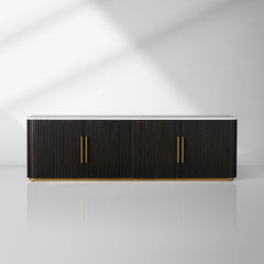 Finnley Sideboards Living Room Media Cabinets with Marble Top