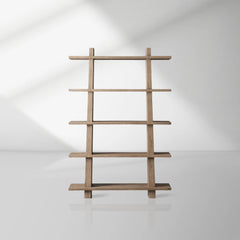 Panta Romanian oak Wood Bookcase