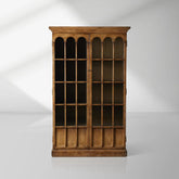 Merritt Solid Pine Tall Display Cabinet For Living Rooms Dining Areas Entryways