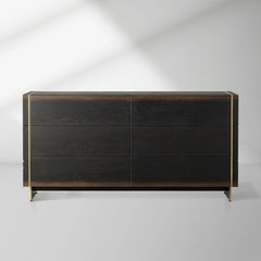 Mihaela Mihaela Six-Drawer Chest Wood Water-Based Dresser Cabinet