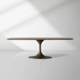 Saint Germain Stone Top Dining Table with Launette Steel Base