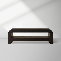 Pierre Mid-Century Modern Wood Coffee Table Sofa Center Tea Table in Oak Veneer