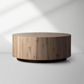 Sullivan Wood Round Coffee Table Oak Sofa Center Tea Table