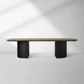 San Germani 72" Stone Coffee Table with Dauphine Metal Base