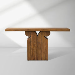 Dumai Reclaimed Teak Hallway Console Entrance Table Wood Country Entryway Table