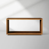 Mihaela Solid Wood Entrance Console Table Hand-Finished Hallway Entryway Table