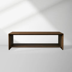 Felton Minimalist Coffee Table Oak Cocktail Table Rural Living Room Wood Center Tea Table