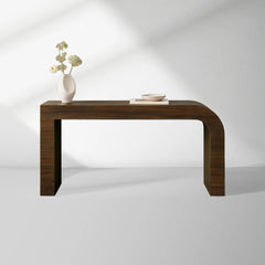 Pliego Guanacaste Wood Entryway Console Table Hallway Entrance Table
