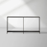 Kavali Console Table Solid Iron Frame Entrance Side Table