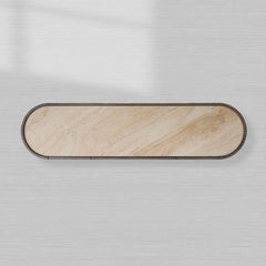 Astor Marble Top Sideboard Buffet Table Wood Living Room Entryways Cabinet Reeded Detailing