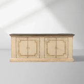 Oriana Bell’Arte Poplar Wood Sideboard Buffet Table Living Room Antique Entryways Two Drawers Cabinet