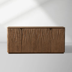 Norris Wood Sideboard Modern Buffet Table with Fiberglass Base Living Room Entryways Cabinet