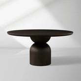 Perth Round Romanian Wood Dining Table