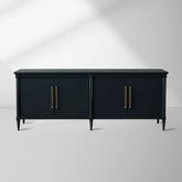 Oakleigh High-Gloss Lacquer Sideboard Wood Buffet Tables Living Room Entryways Storage Cabinet