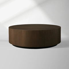 Sullivan Wood Round Coffee Table Oak Cocktail Table Simplicity Living Room Center Tea Table