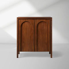 Rittman Entrance Hall Chest Mid-Century Sideboard Walnut Wood Buffet Storage Cabinet