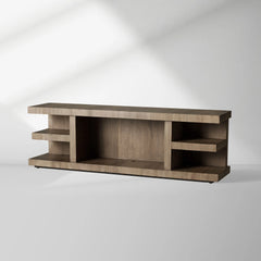 Leandro Wood Entryways Table Media Console Oak Entrance Table