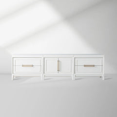 Rowan 4 Drawers TV Stand Unit Wood Entryways Storage Sideboard Cabinet Media Console