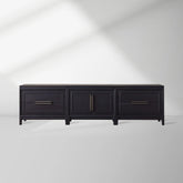 Rowan 4 Drawers TV Stand Unit Wood Entryways Storage Sideboard Cabinet Media Console