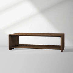 Felton Minimalist Coffee Table Oak Cocktail Table Rural Living Room Wood Center Tea Table
