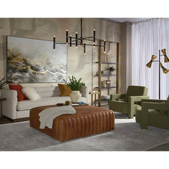 Dolton Modern Bookcase in Stainless Steel Frame