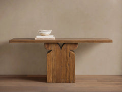 Dumai Reclaimed Teak Hallway Console Entrance Table Wood Country Entryway Table