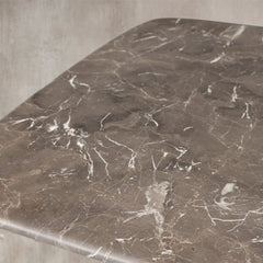 San Germani 72" Stone Coffee Table with Dauphine Metal Base