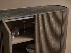 Flore Stone Top Buffet Sideboard Marble Entryways Cabinet