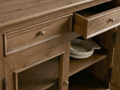 Kensington Reclaimed Glass Buffet Vintage Reclaimed Wood Farmhouse Style