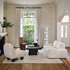 Nobu Wood Rectangular Coffee Table Sofa Center Tea Table Burnt Noir Finish