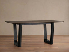 Saint Germain Wood Rectangle Dining Table With Rennes Base