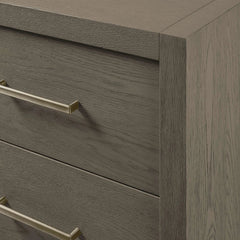 Bodhi Tall Nightstand Wood Night Side Cabinet Rustic Bedside Table Two-Drawer Chest