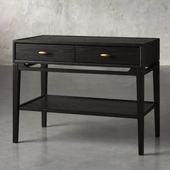 Brock Nightstand Mid-Century Modern Bedside Table Ash Night Side Storage Cabinet