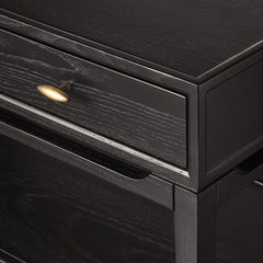 Brock Nightstand Mid-Century Modern Bedside Table Ash Night Side Storage Cabinet