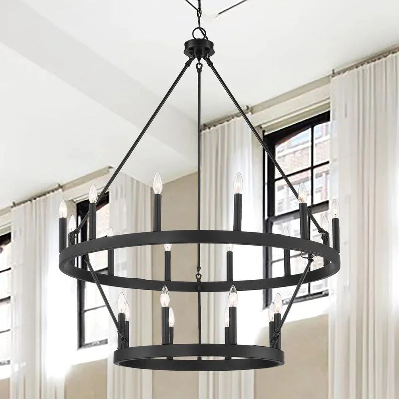 Camina Vintage Candelabra 2-Tier Chandelier