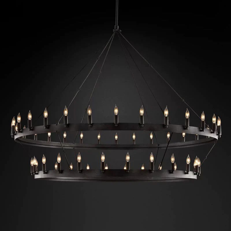 Camina Vintage Candelabra 2-Tier Chandelier