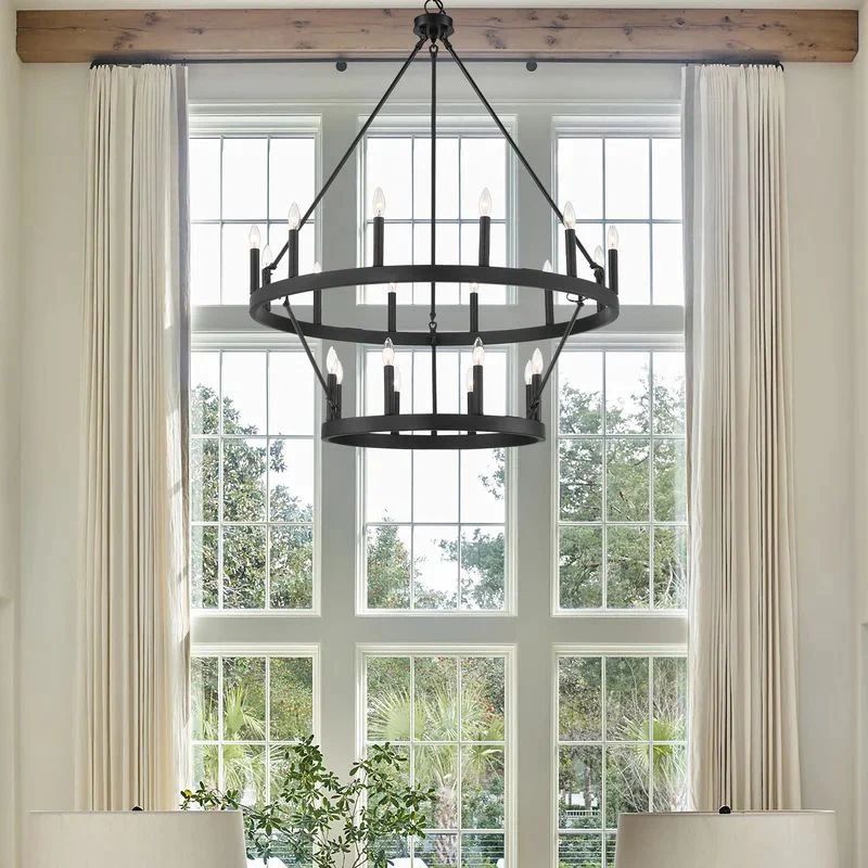 Camina Vintage Candelabra 2-Tier Chandelier