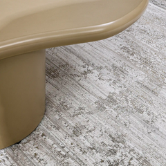 Milano Framed Abstract Neutral Area Rug NeatElegant & Understated Carpet Modern Framed Abstract Minimalist Style